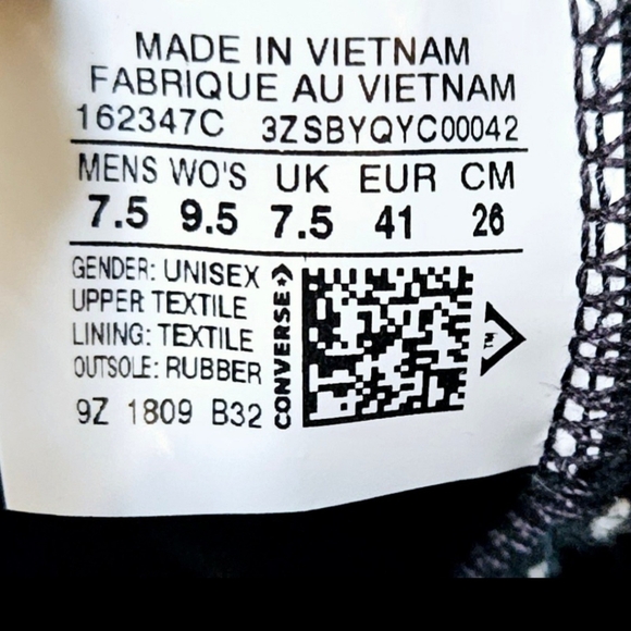 Converse Chuck Taylor All Star High Gore-Tex Print Sz 7.5 M/9.5 W Unisex Sneaker - Picture 10 of 10